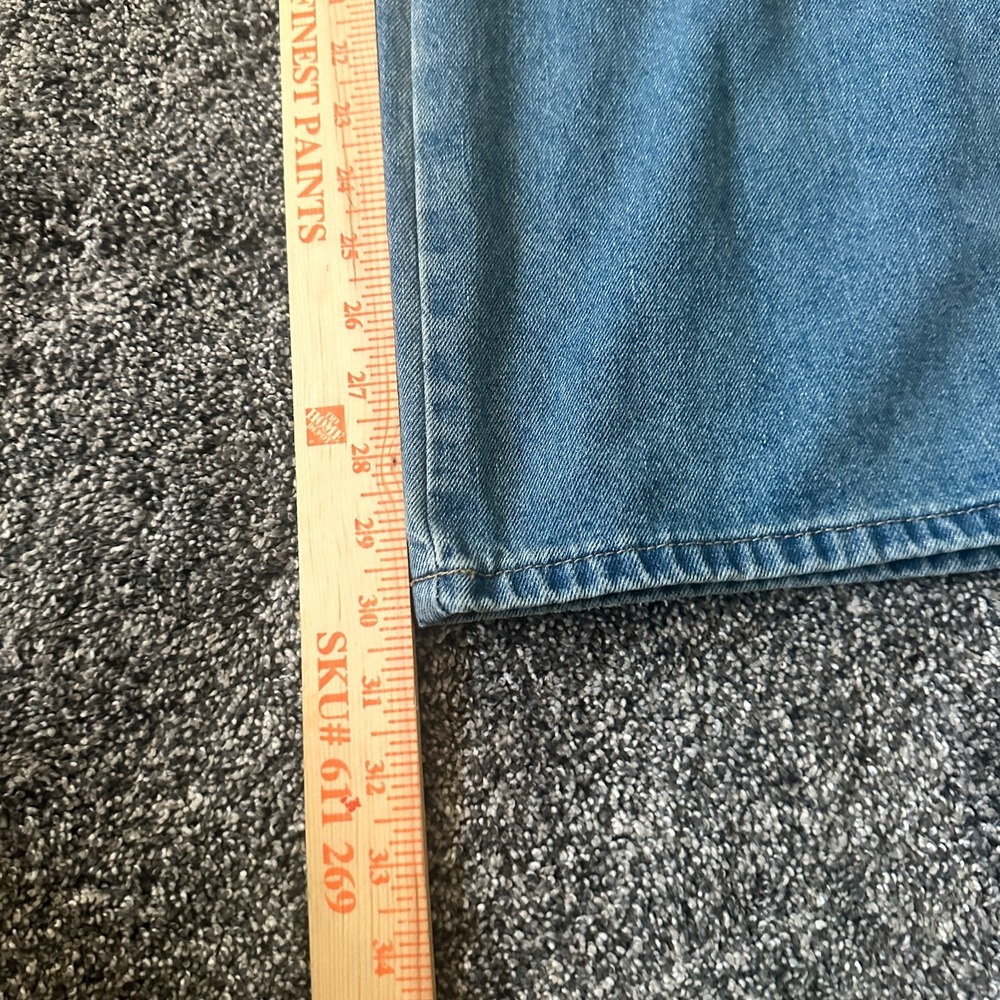 Edikted Denim Cargo Jeans Womens Medium Blue‎ Wide Leg Utility Pockets Y2K 2000s - Picture 9 of 16